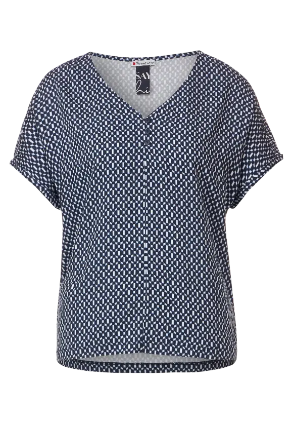 Street One Printshirt mit Knopfdetail