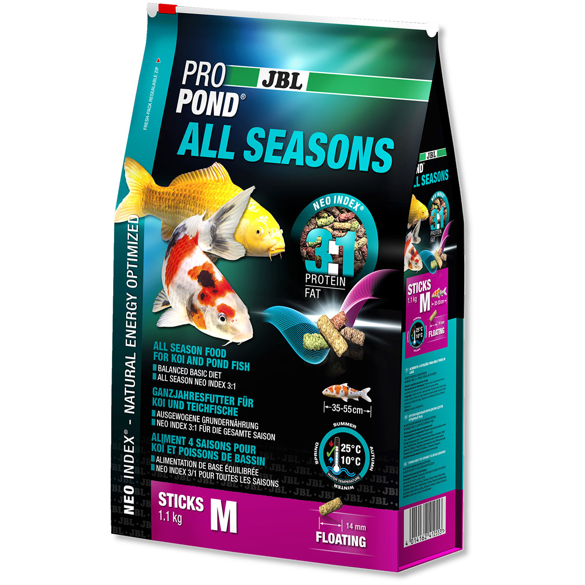 JBL ProPond Ganzjahresfutter für Koi und Teichfische