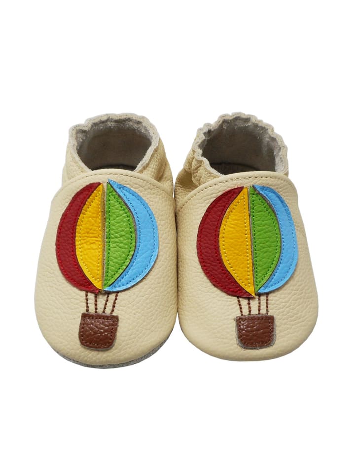 Yalion Leder-Krabbelschuhe 