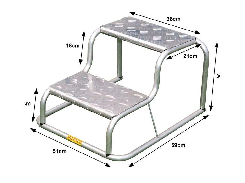 Milenco Original Aluminium Double Step