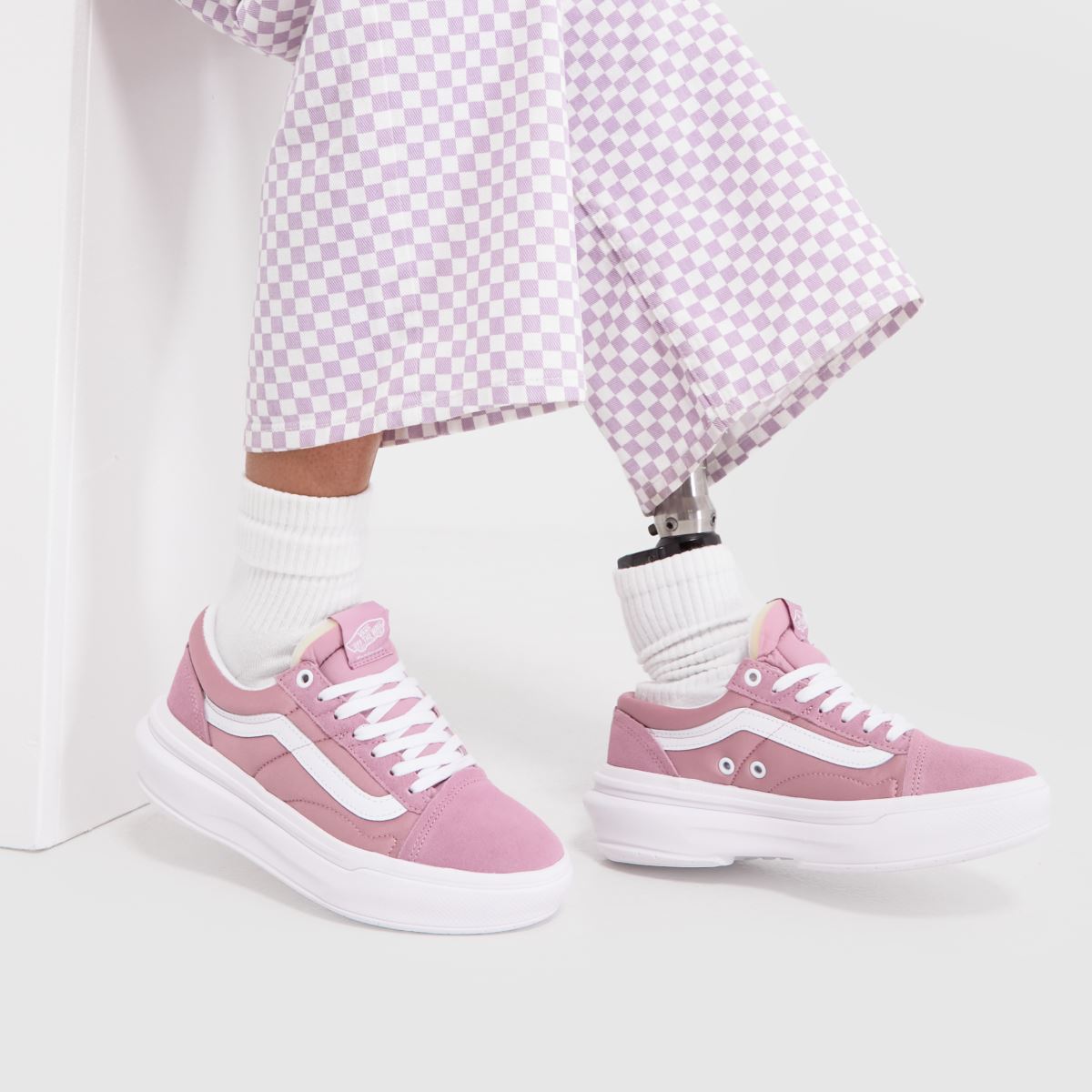 Vans – Rosa comfycush old skool overt sneakers
