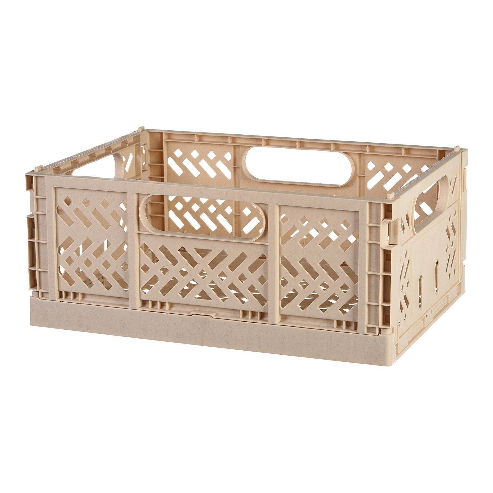 Depot Kiste Klappbox L (Packung), aus Polypropylen, B 29 Zentimeter, H 12 Zentimeter, T 21 Zentimeter