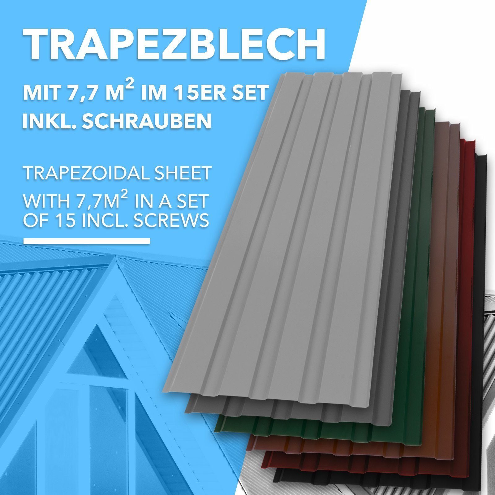 Kubus Trapezblech 15er Set