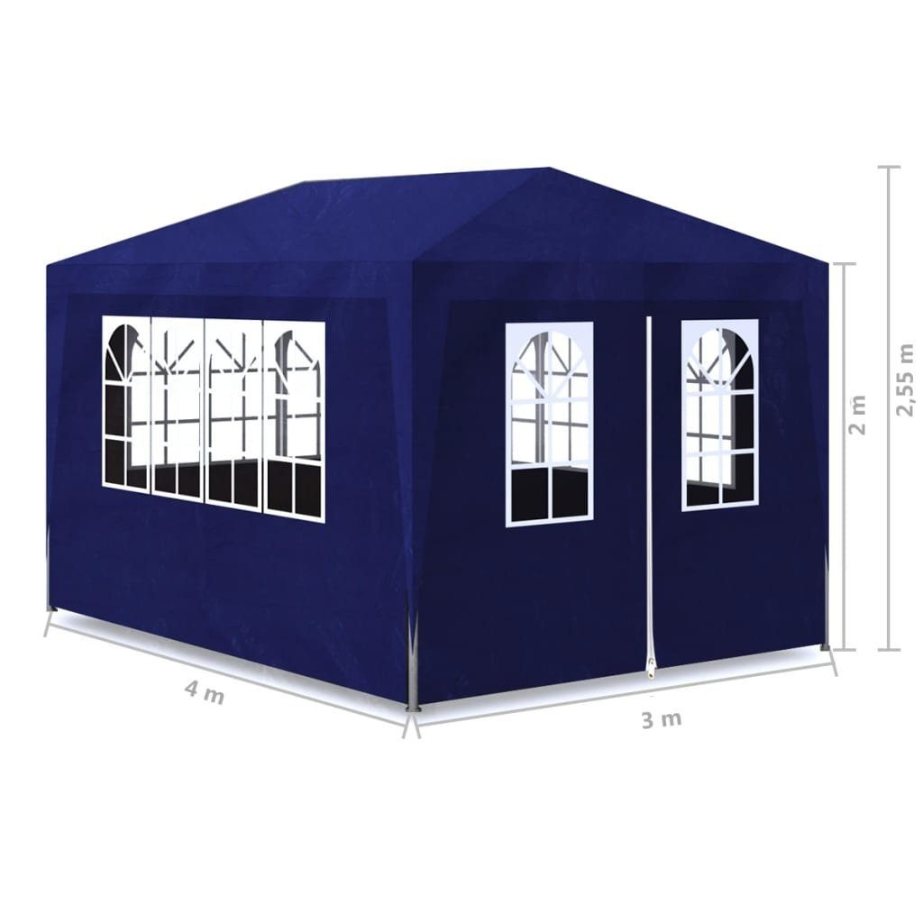 vidaXL Partyzelt Partyzelt 3x4 m Blau