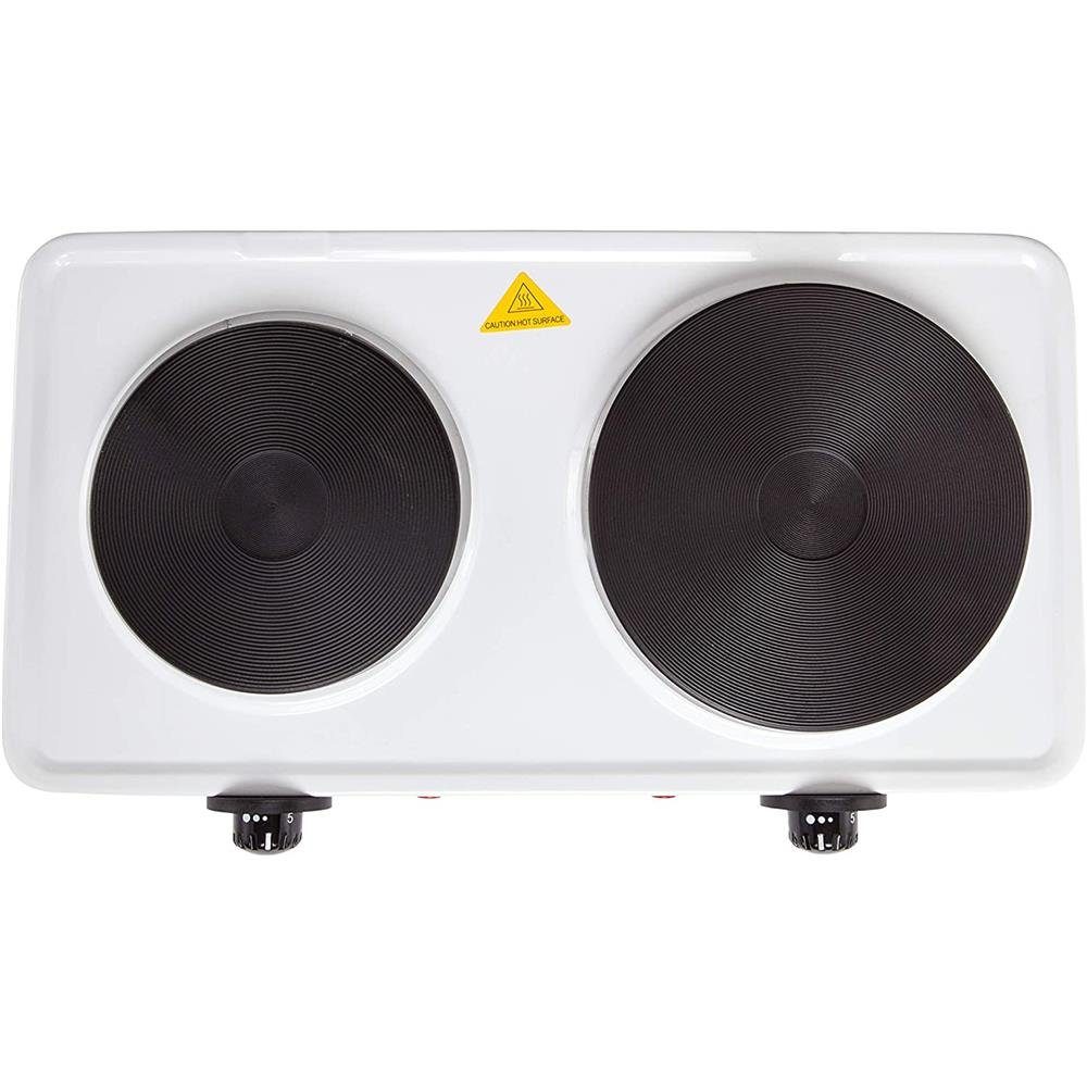 Adler Doppelkochplatte AD 6504, 2500W, 185 mm, 155 mm, Elektro, Mini-Kochplatte, Kochfeld