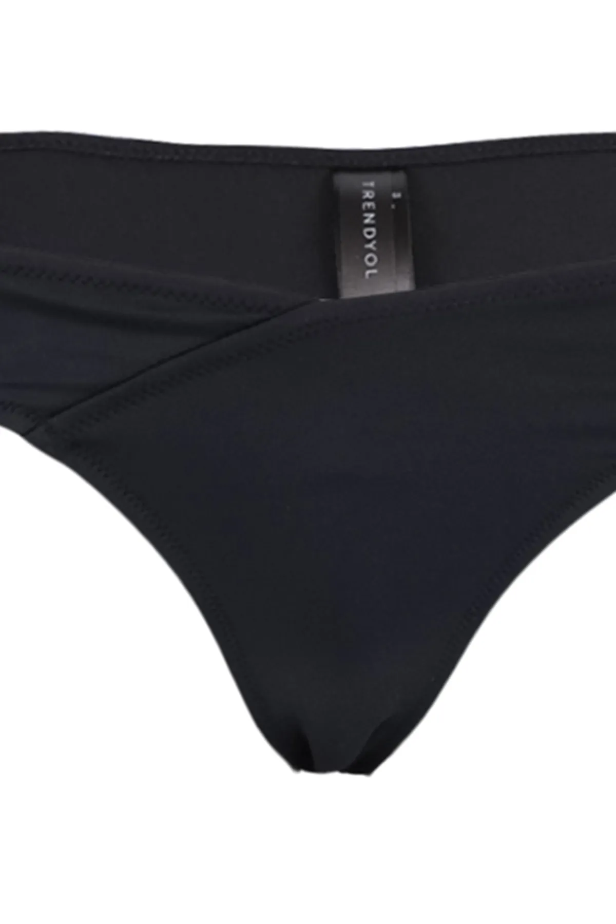 Trendyol Collection  Schwarze brasilianische Bikinihose mit V-Ausschnitt TBESS21BA0168