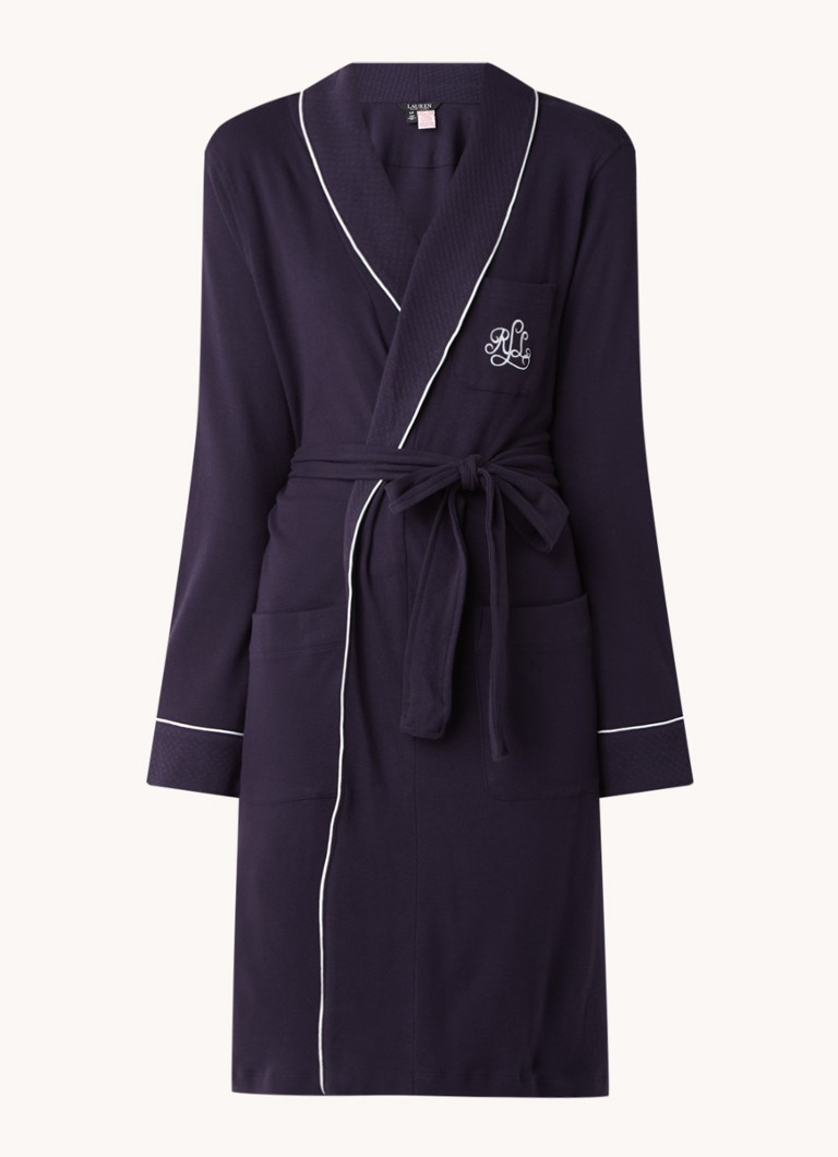 Accappatoio Ralph Lauren in cotone con tasche laterali