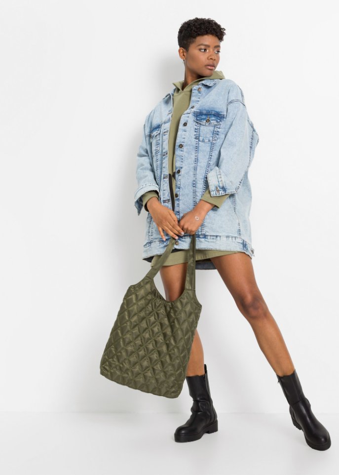 Jeansjacke in Oversize