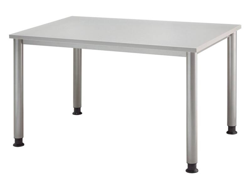 Hammerbacher Schreibtisch Matrix Lichtgrau 1.200 x 800 x 760 x 68 - 76 mm