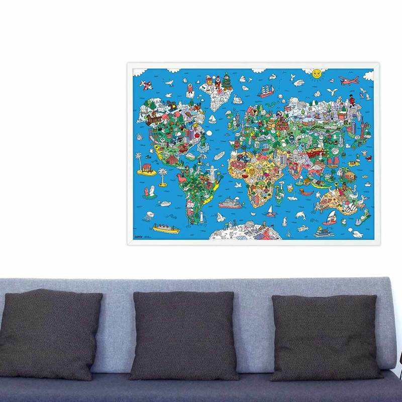 Poster & stickers Atlas - OMY
