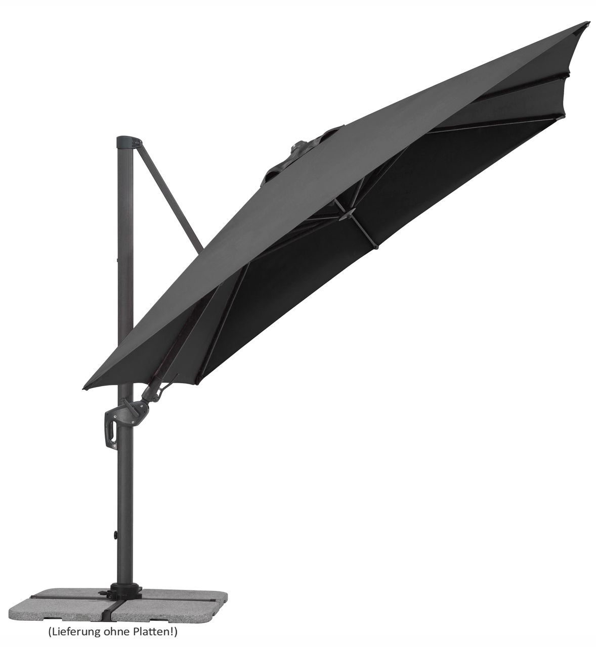 Schneider Schirme Schneider Ampelschirm RHODOS TWIST ca. 300 x 300 cm, anthrazit