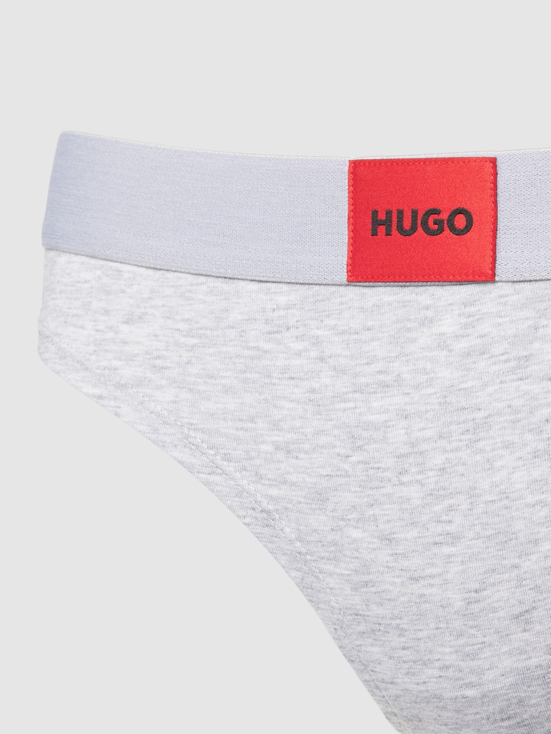 Slip mit Label-Detail Modell 'Red Label' in hellgrau