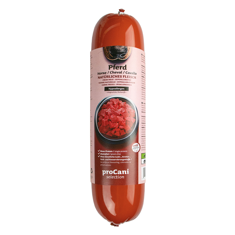 ProCani BARF/ Frostfutter ProCani selection Menü 800g Pferd