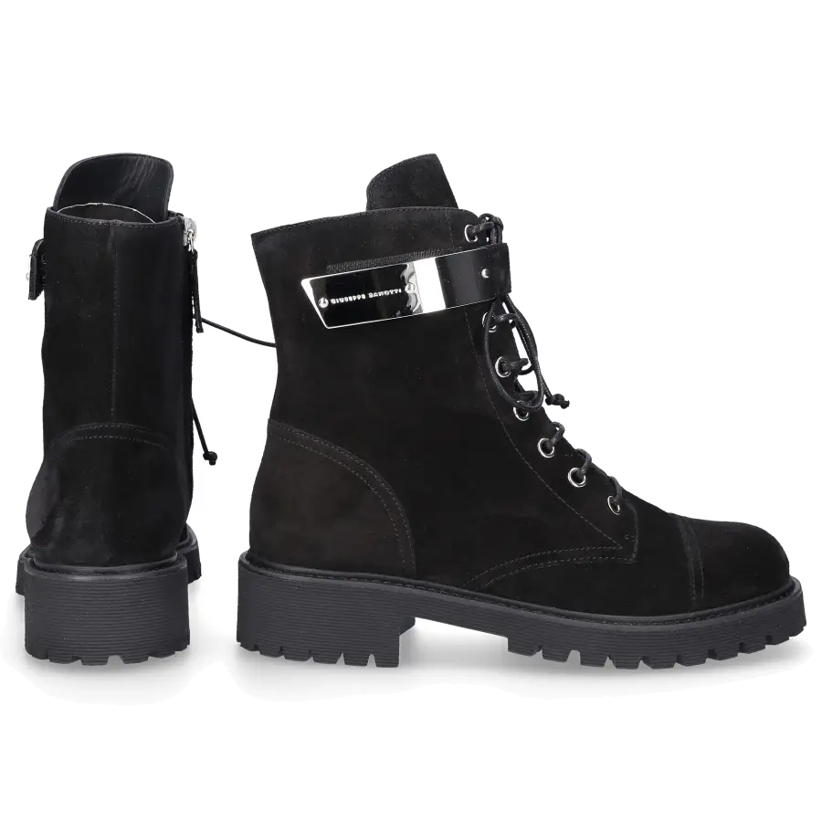 Giuseppe Zanotti - Stiefeletten THORA Veloursleder - schwarz