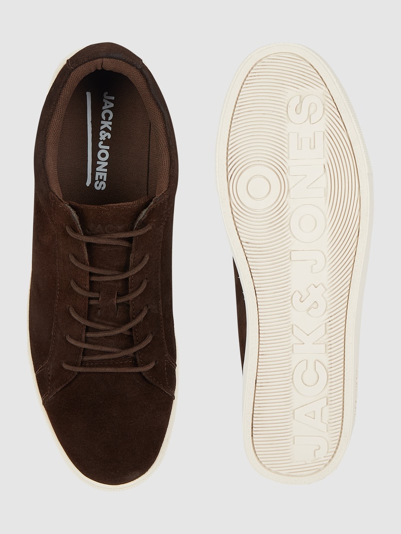 Sneaker aus Veloursleder Modell 'Galaxy' in dunkelbraun