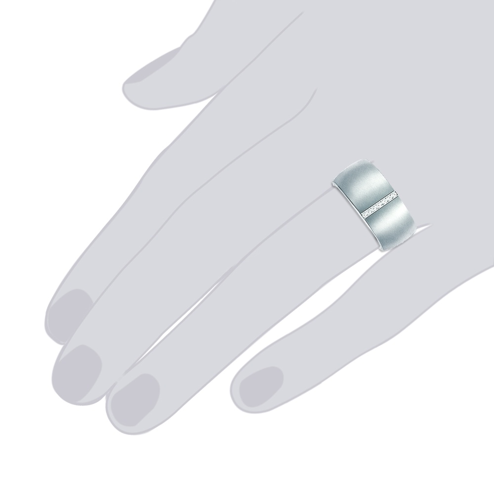 Rafaela Donata Bague de cristaux Swarovski Acier inoxydable Orné de cristaux Swarovski en Argent Bague