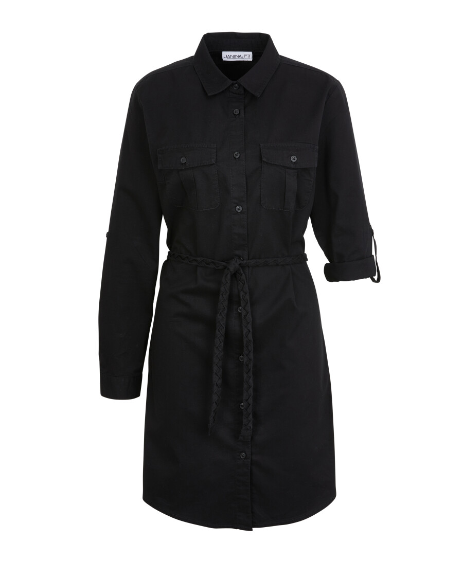 Schwarzes Jeanskleid
