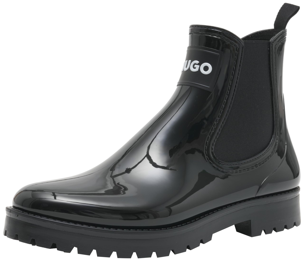 HUGO BOSS Stiefeletten schwarz Regenstiefel