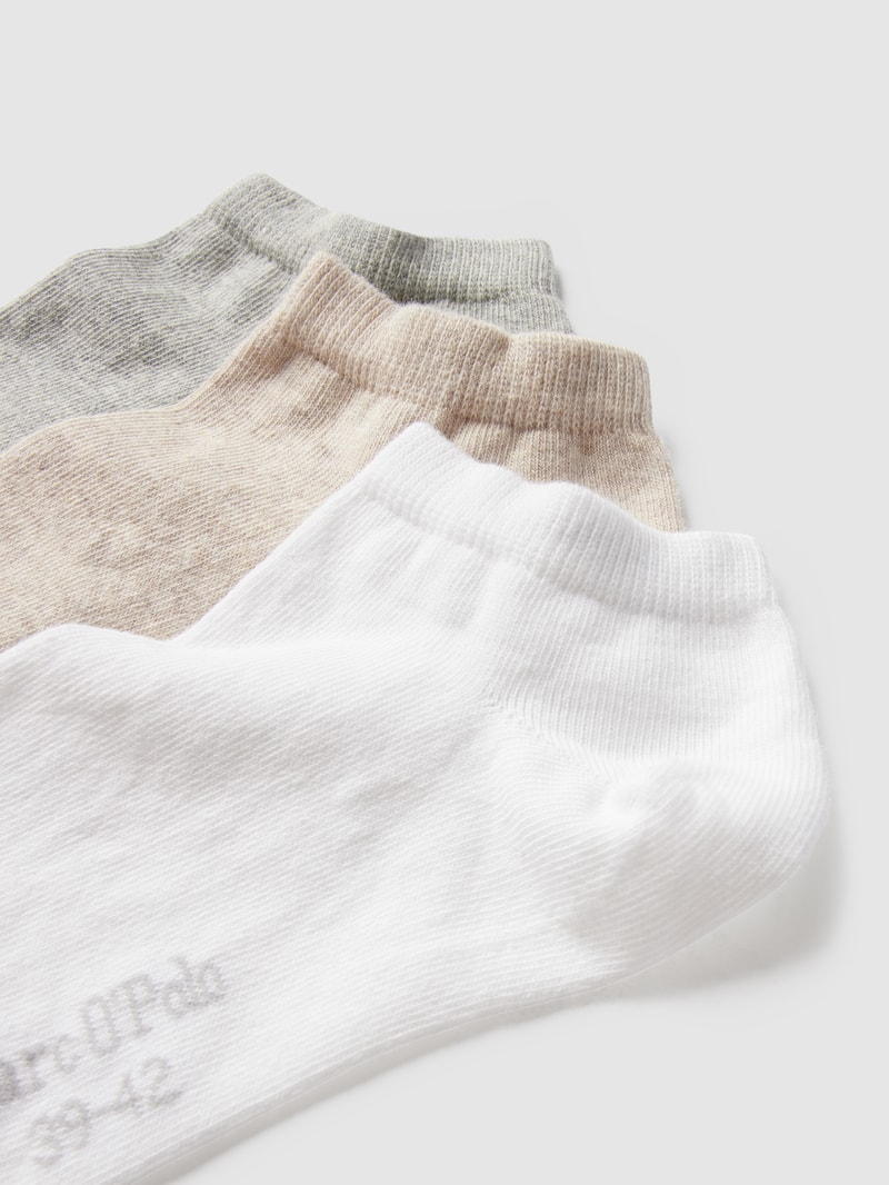 Socken mit gerippten Bündchen im 3er-Pack Modell 'Chris' in beige