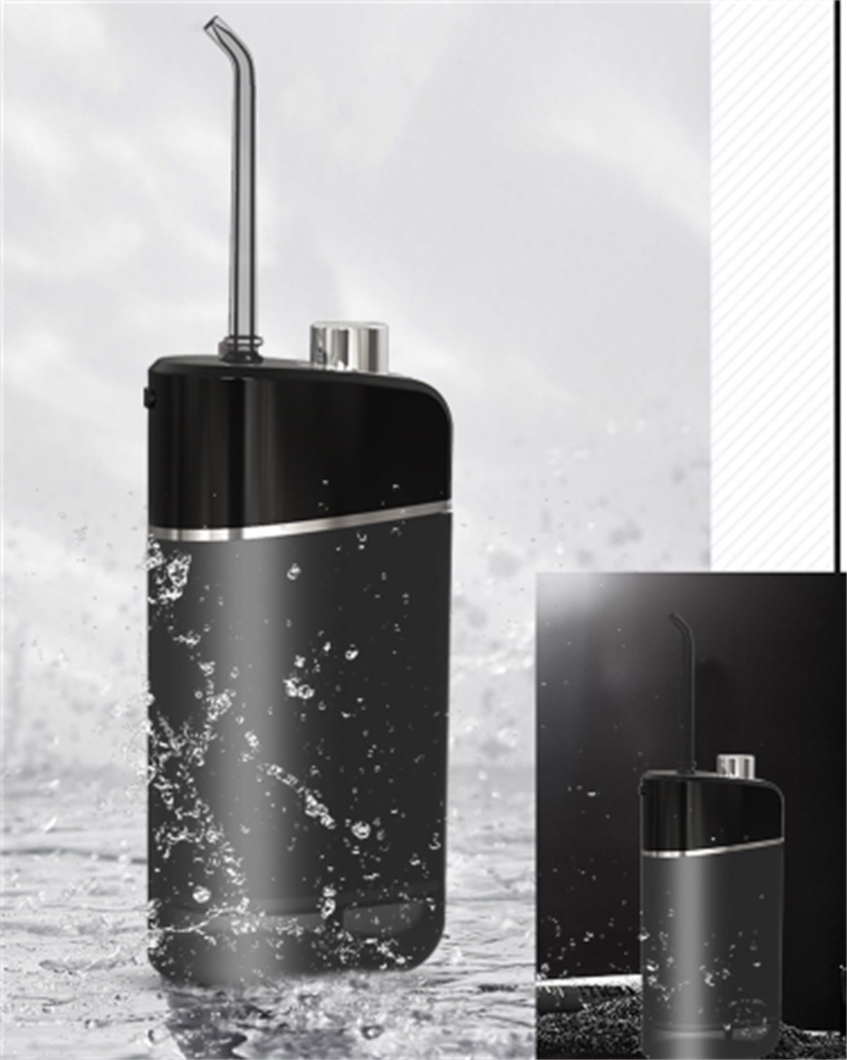 carefully selected Munddusche Tragbarer Mundreiniger, Zubehör: 2 Stück, 3 Modi, IPX7 wasserdicht