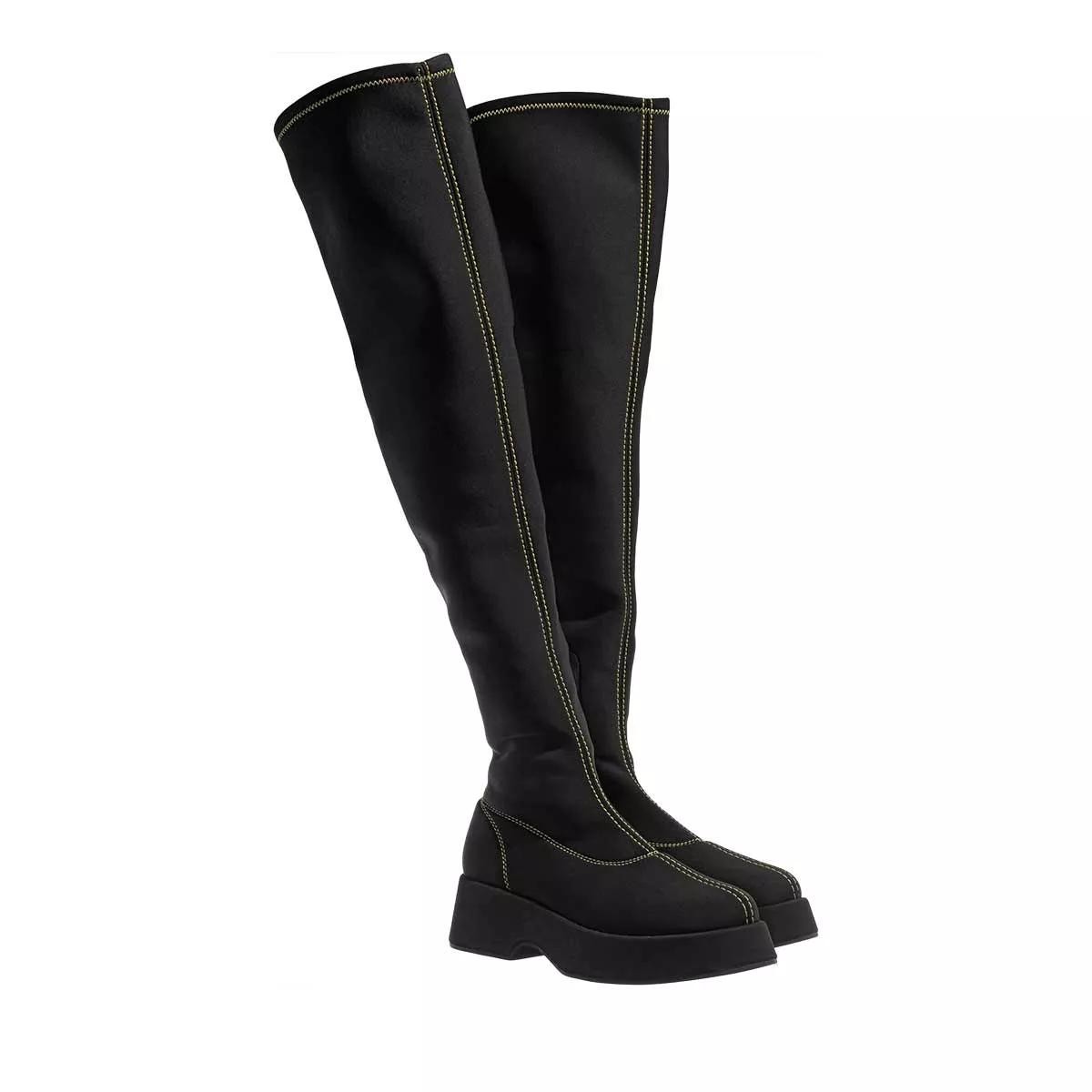 GANNI Stiefeletten schwarz Overknee-Boot