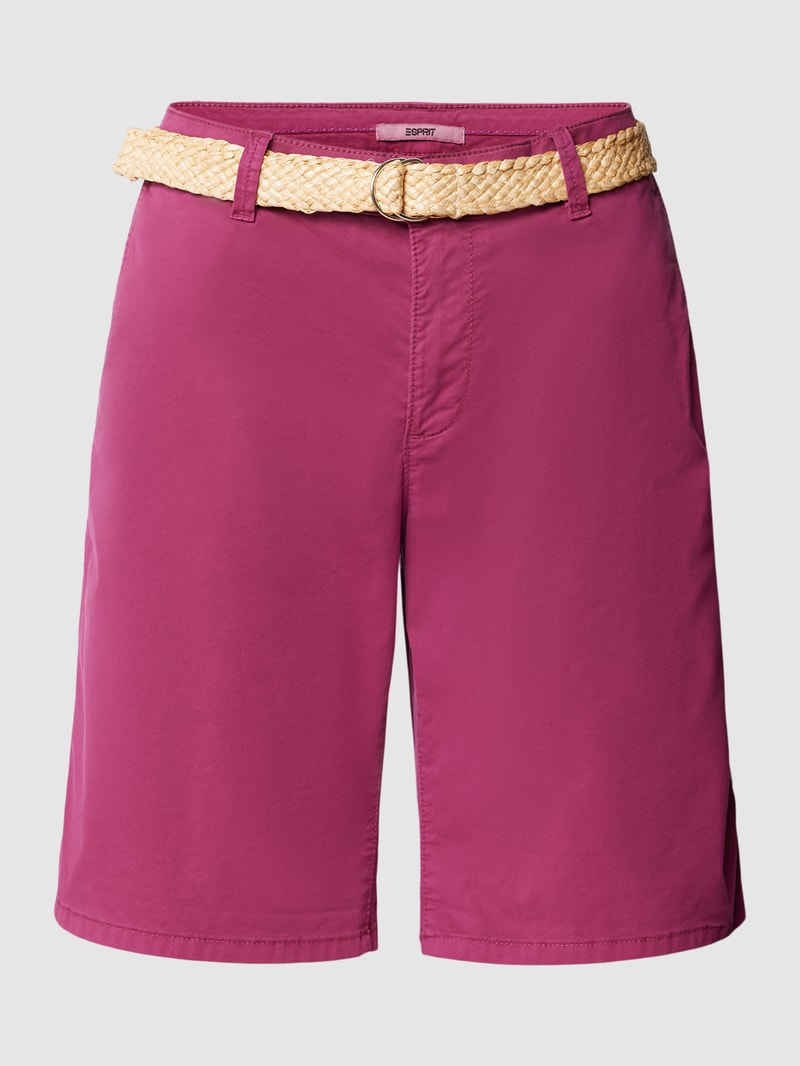 Bermudas mit Gürtel in fuchsia