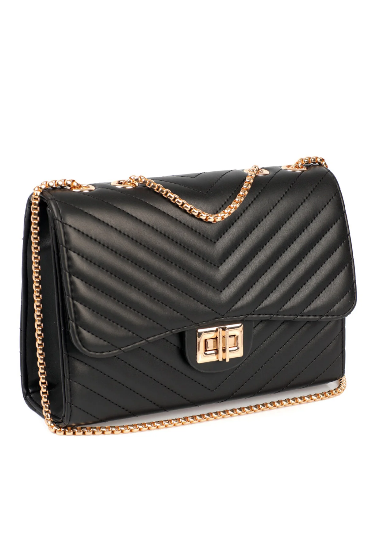 Capone Outfitters  Capone London Quilted Black Damentasche