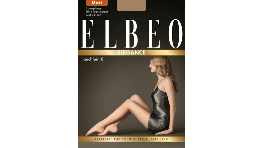 ELBEO Damen Feinstrumpfhose Hauchfein 8 DEN palma