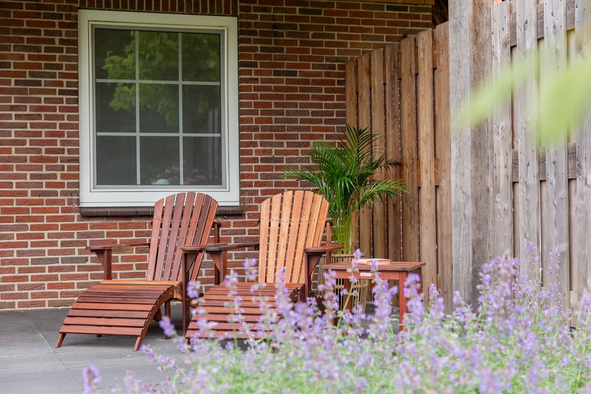 MaximaVida Toronto adirondack Gartenstuhl mit Fußstütze