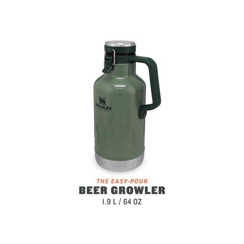 Stanley Bierflasche, Classic Easy-Pour Growler 64oz \/1.9L Hammertone Green