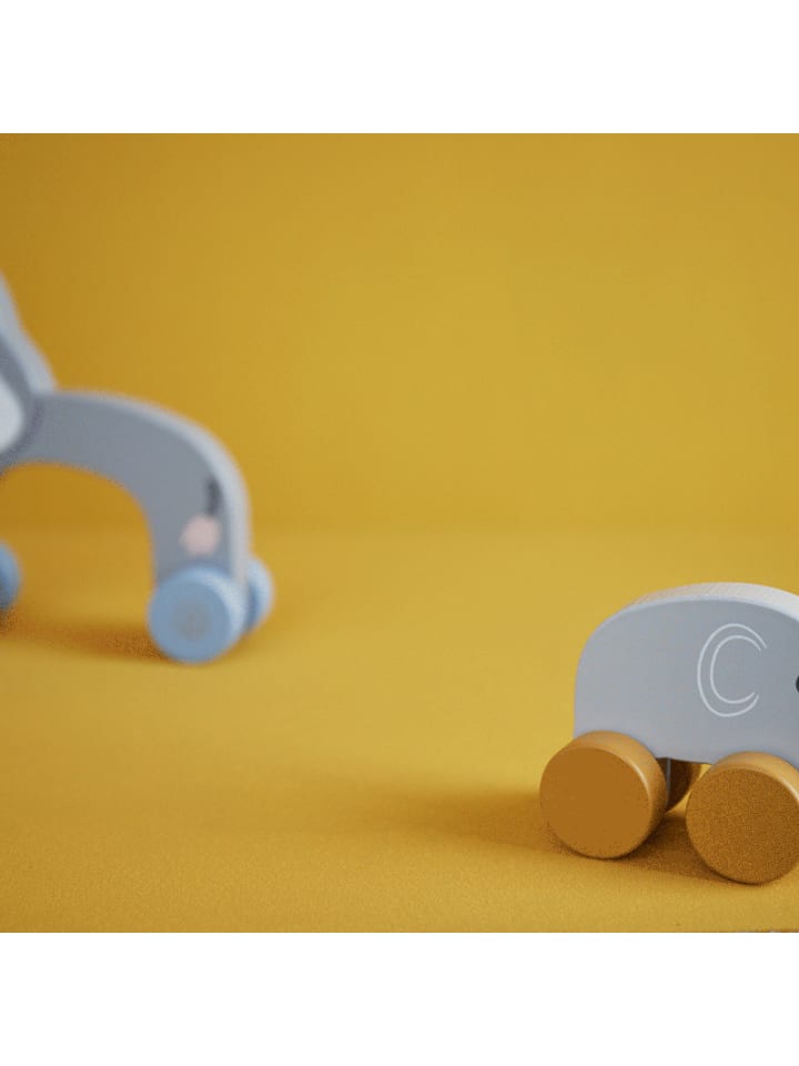 Bieco Spielwaren Nachziehelefanten Holz Tiko - ab 12 Monate in Grau günstig kaufen onesize