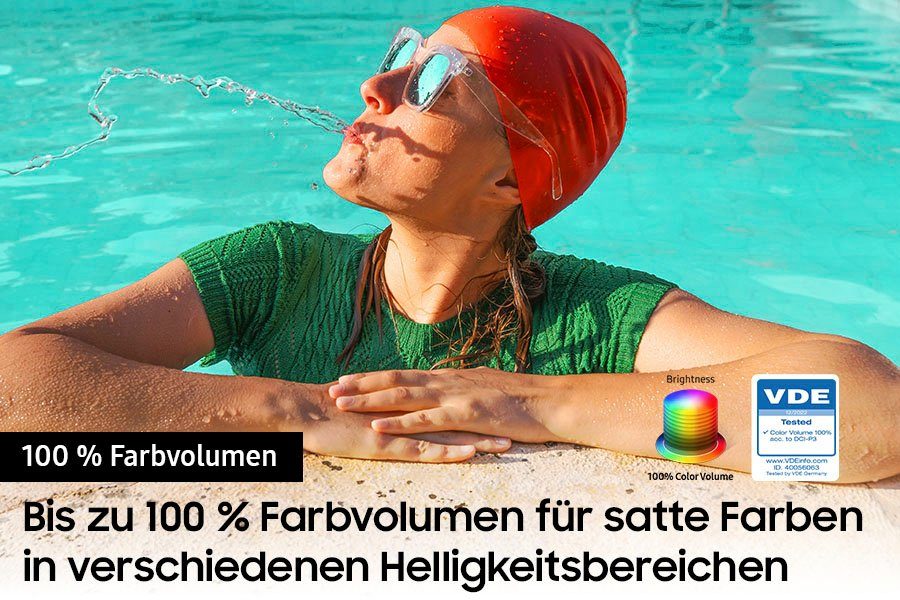 Samsung GQ43Q60CAU LED-Fernseher (108 cm/43 Zoll, Smart-TV, 100% Farbvolumen mit Quantum Dots,Quantum HDR,AirSlim,Gaming Hub)