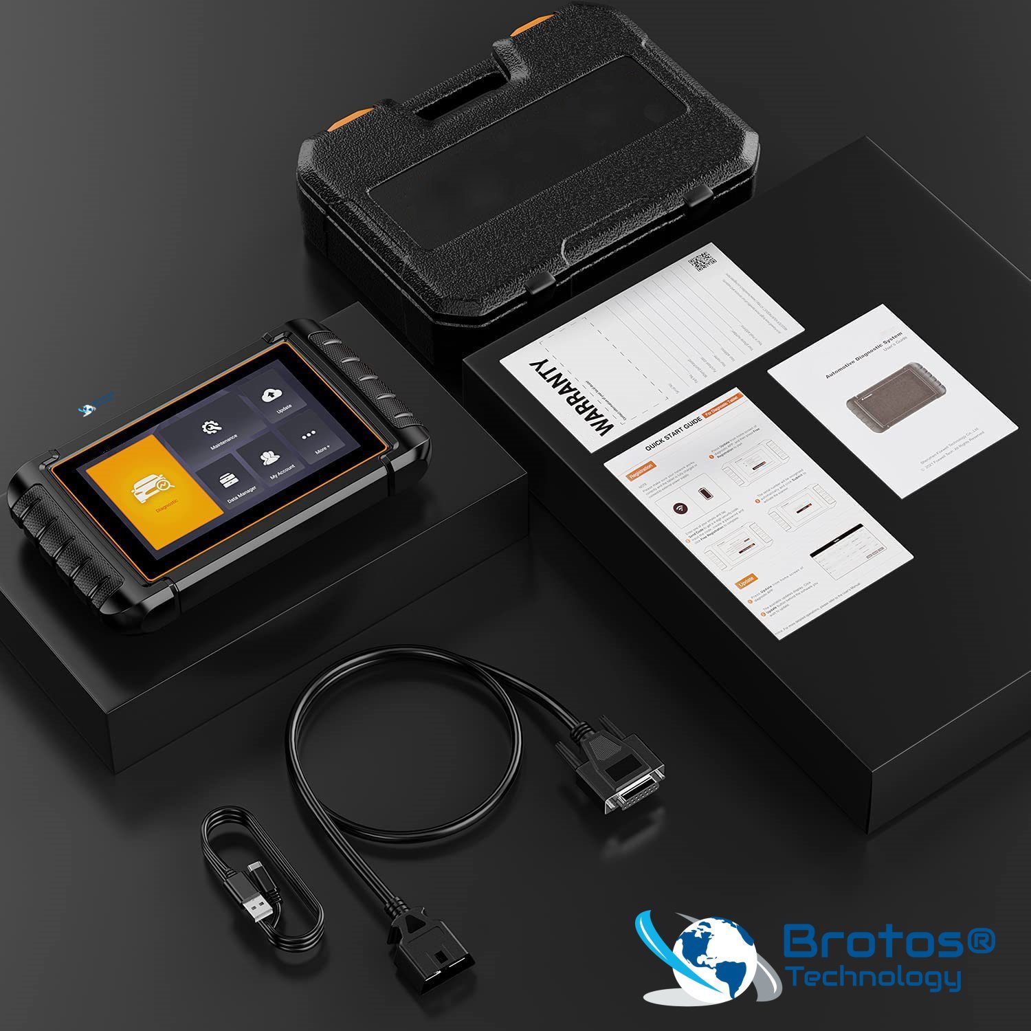 Brotos® Kfz-Diagnosegerät PROFI OBD2 Tiefen Diagnose, Pro-Modul OBD2 890 DIGITAL