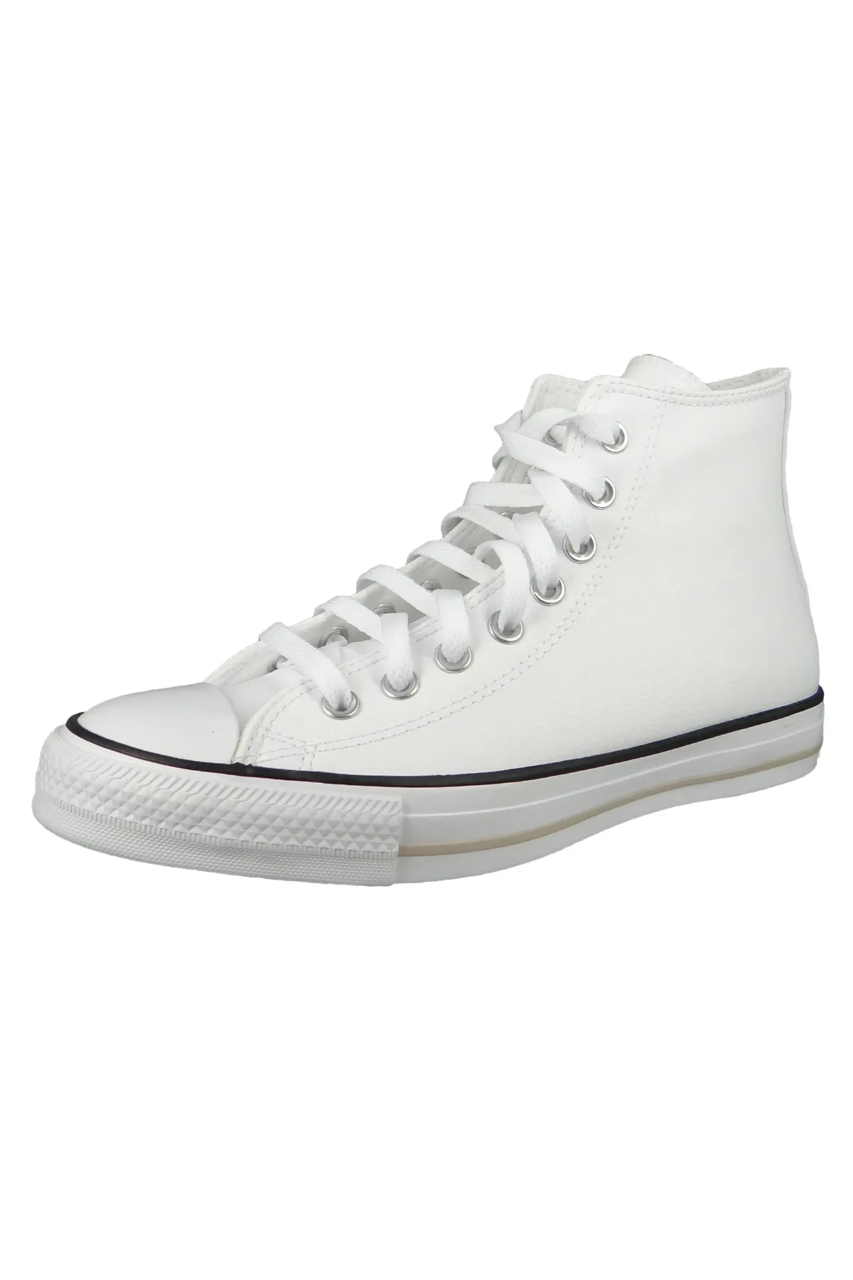 converse  Herren High Sneaker Chuck Taylor All Star 170861C Weiß White Red Bark String Leder