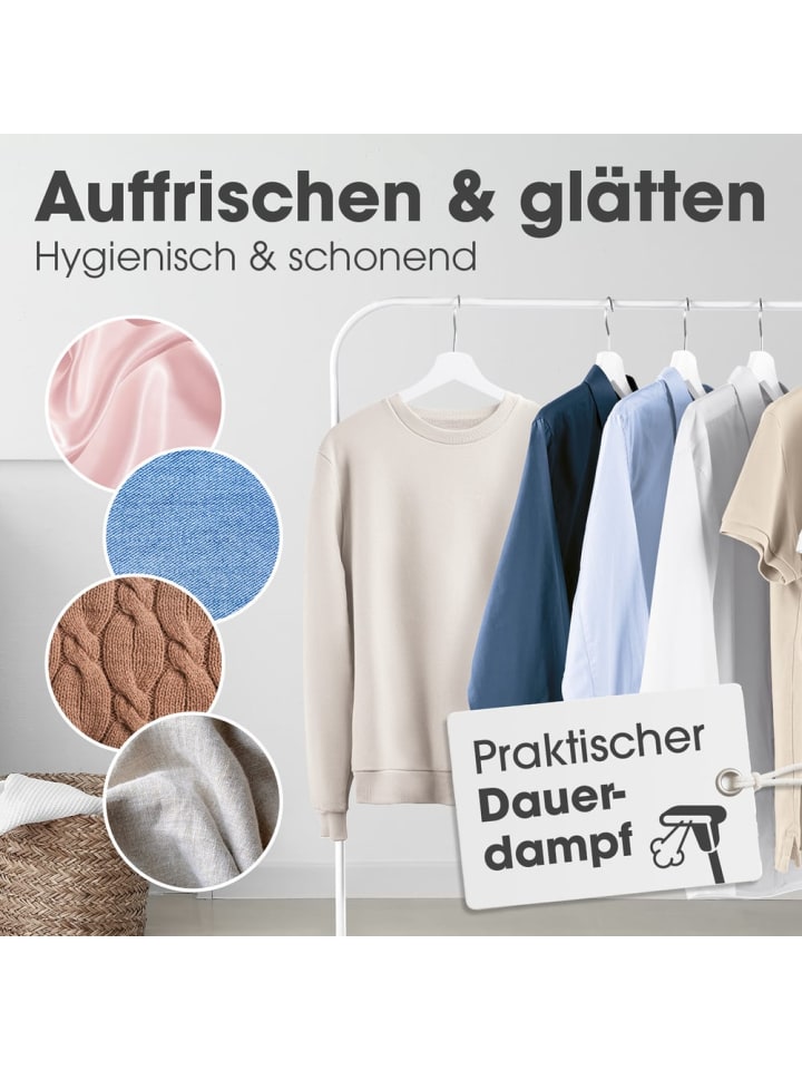 CLEANmaxx CLEANmaxx 2in1-Dampfbürste - Hemden, Blusen & Co. easy auffrischen & entknitter günstig kaufen onesize