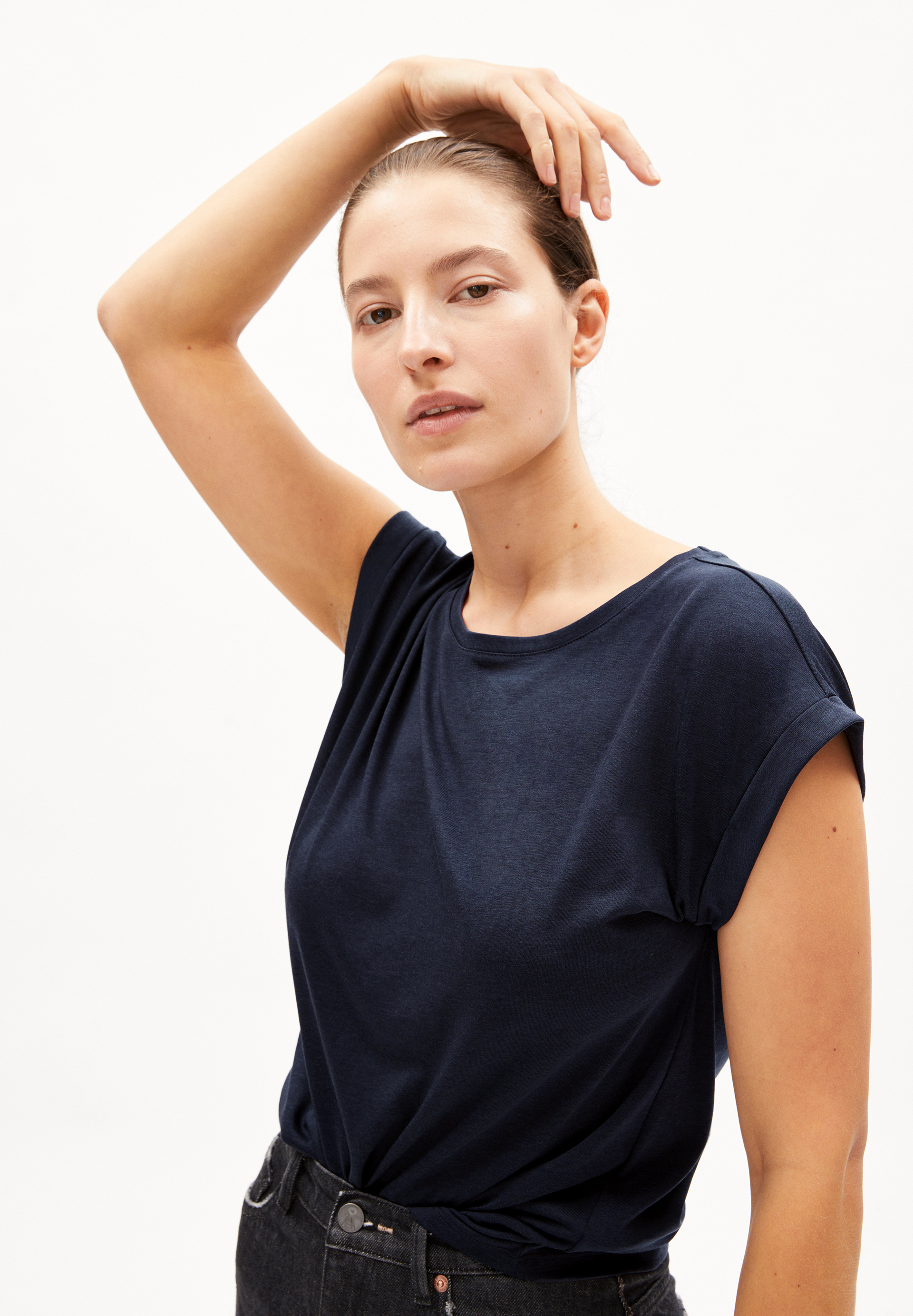 T-Shirt Regular Fit aus TENCEL™ Lyocell Mix