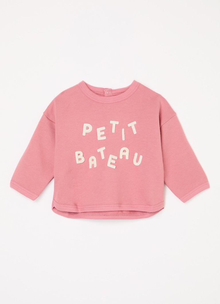 Tricou Petit Bateau cu logo brodat