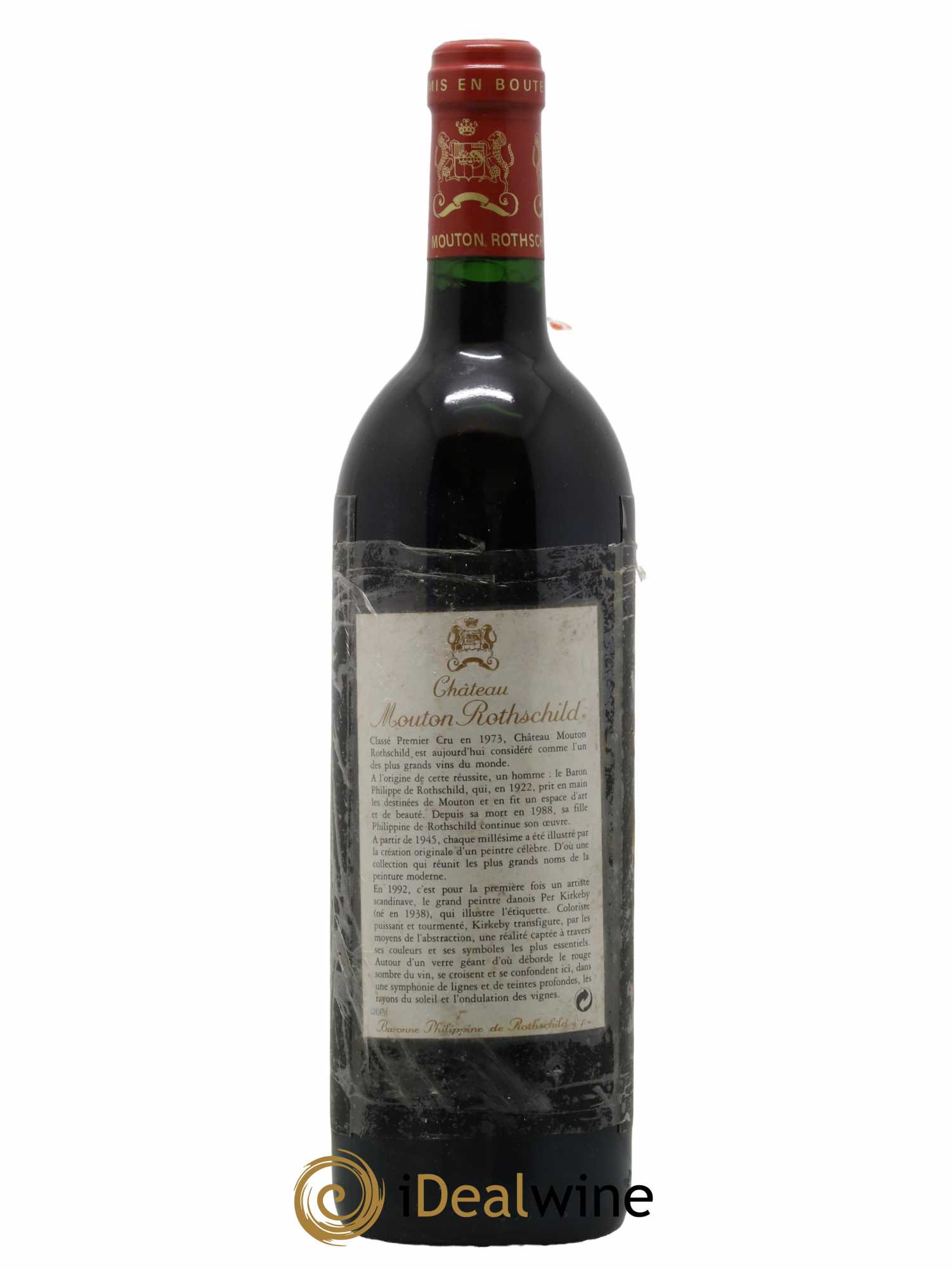 Château Mouton Rothschild 1er Grand Cru Classé  1992 - Lot de 1 Bouteille