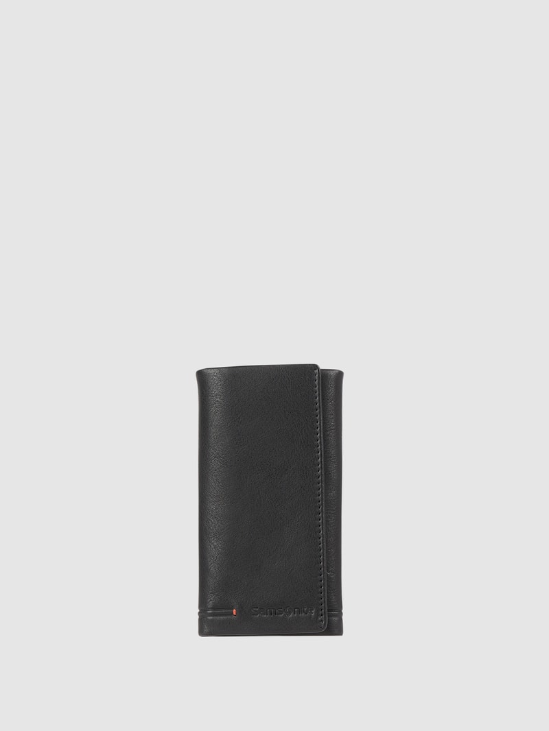 Schlüsseletui aus Leder Modell 'Simpla' in schwarz