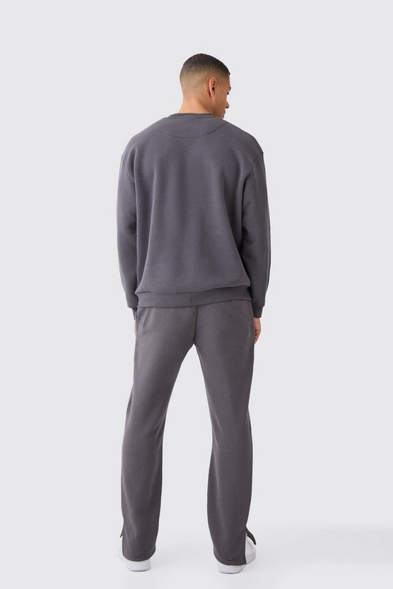 Man Jogginghose mit geteiltem Saum