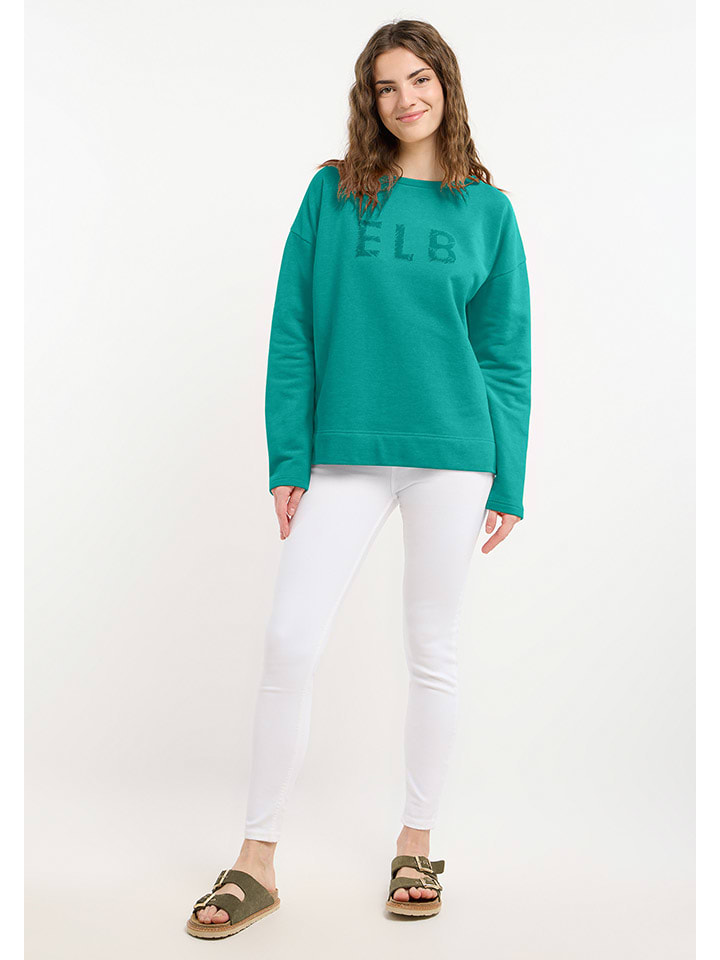 ELBSAND Sweatshirt in Türkis günstig kaufen