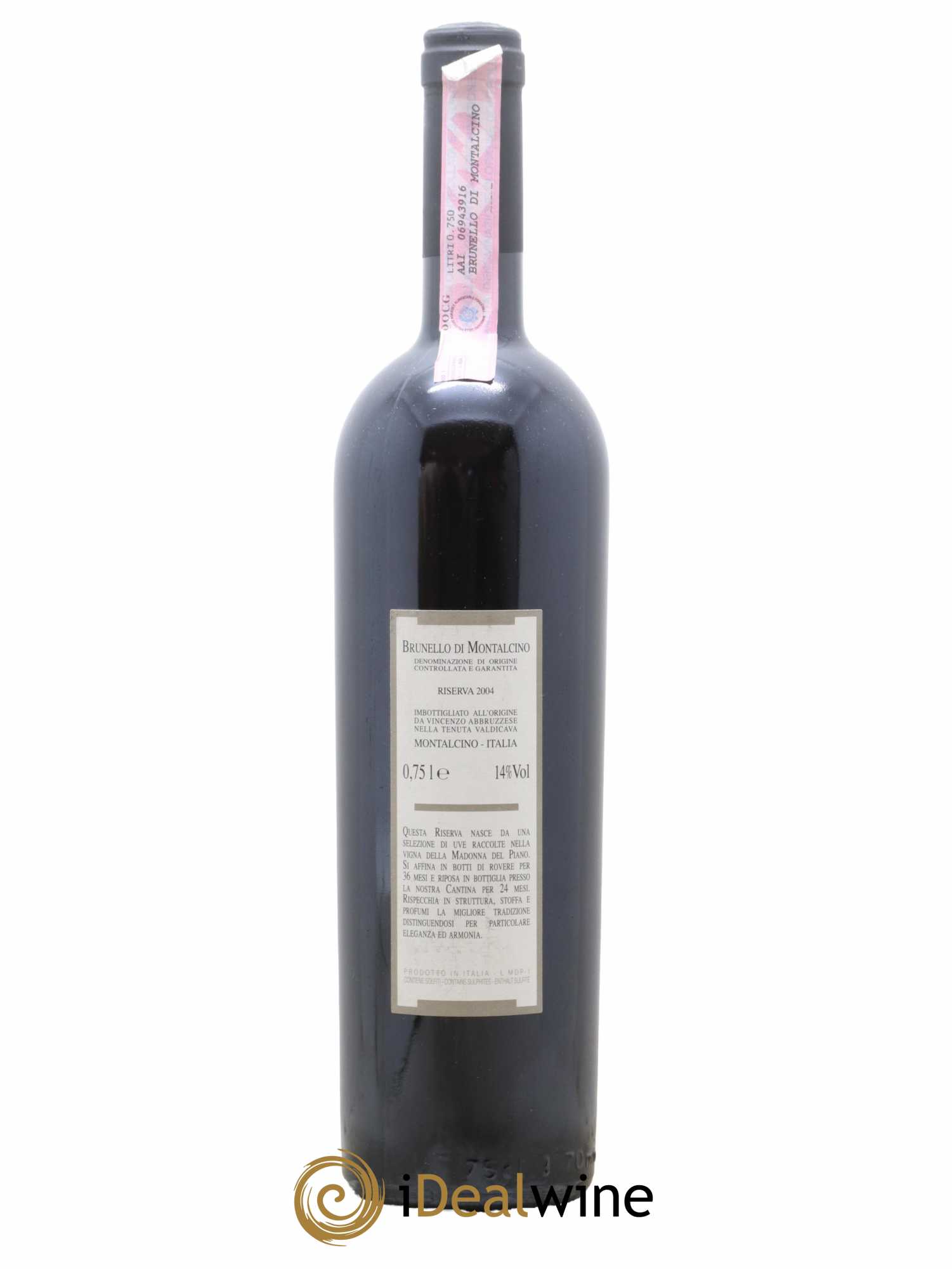 Brunello di Montalcino DOCG Madonna del Piano Riserva 2004 - Lot de 1 Bouteille