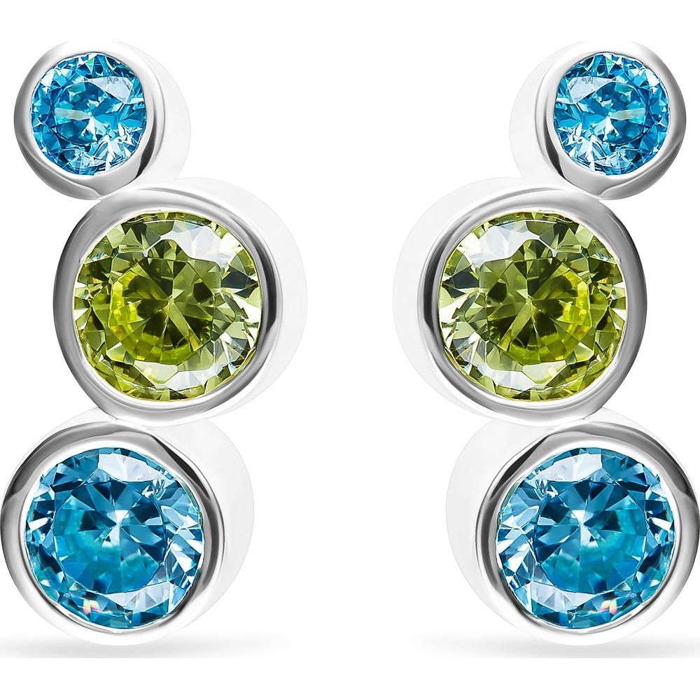 FAVS Boucles d'oreilles à fermoir à poussette 925 Argent Boucles d'oreilles