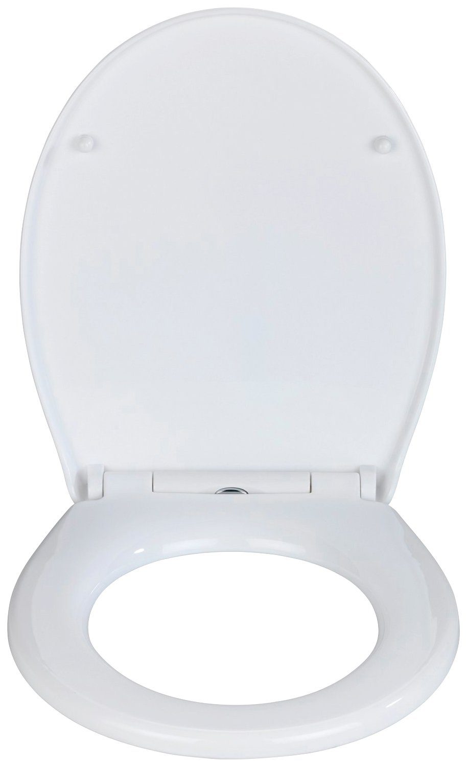 WENKO WC-Sitz Korfu (1-St), Thermoplast weiß, mit Absenkautomatik, bis 300 kg belastbar