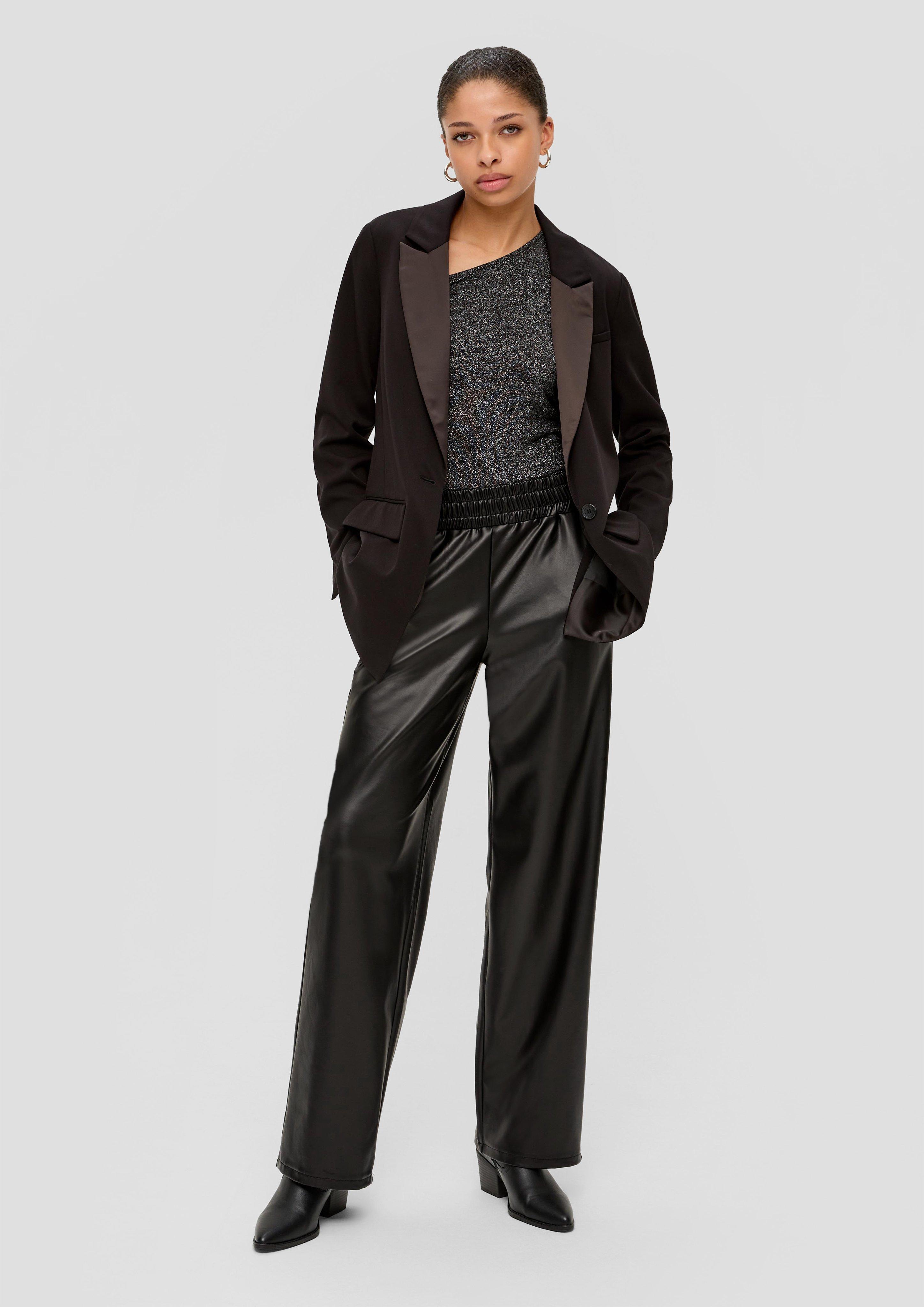 Straight-Leg-Hose aus Lederimitat  2140549-9999