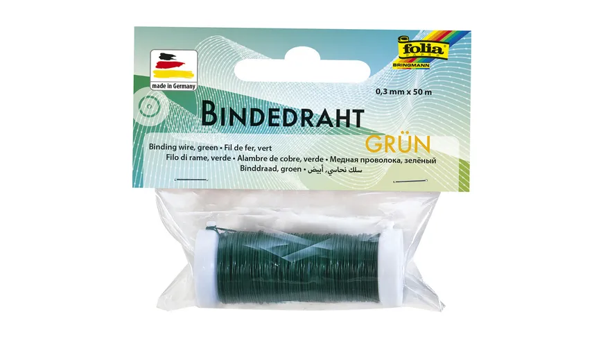folia Bindedraht grün 0,35 x 50m 50 m