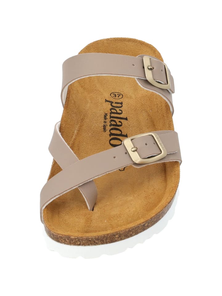 palado Pantoletten in beige matt günstig kaufen