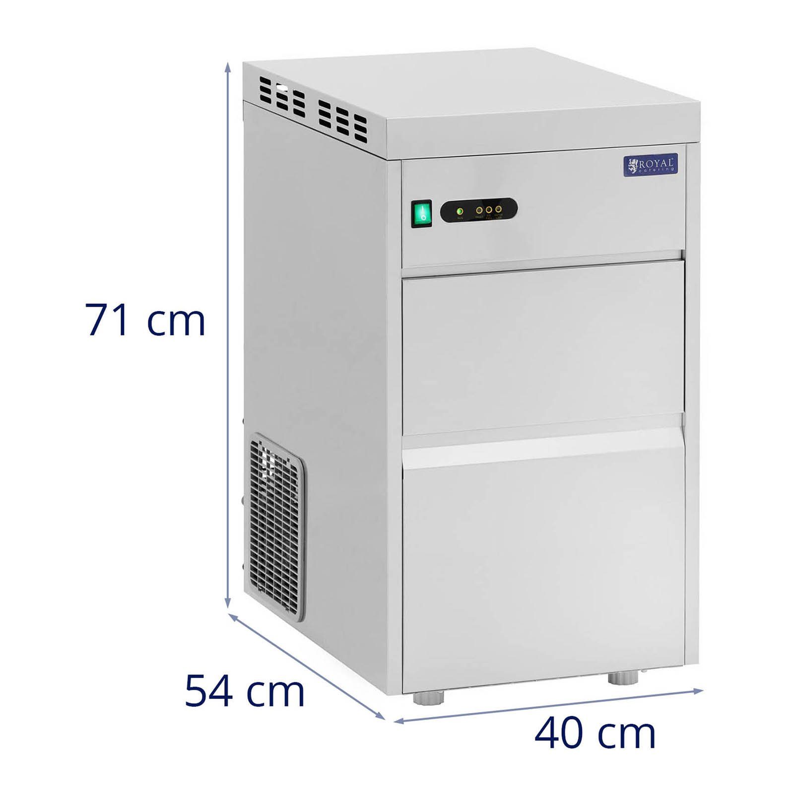 Royal Catering Eiswürfelmaschine Scherbeneismaschine 50 kg/ 24 h Flockeneismaschine Scherbeneisbereiter