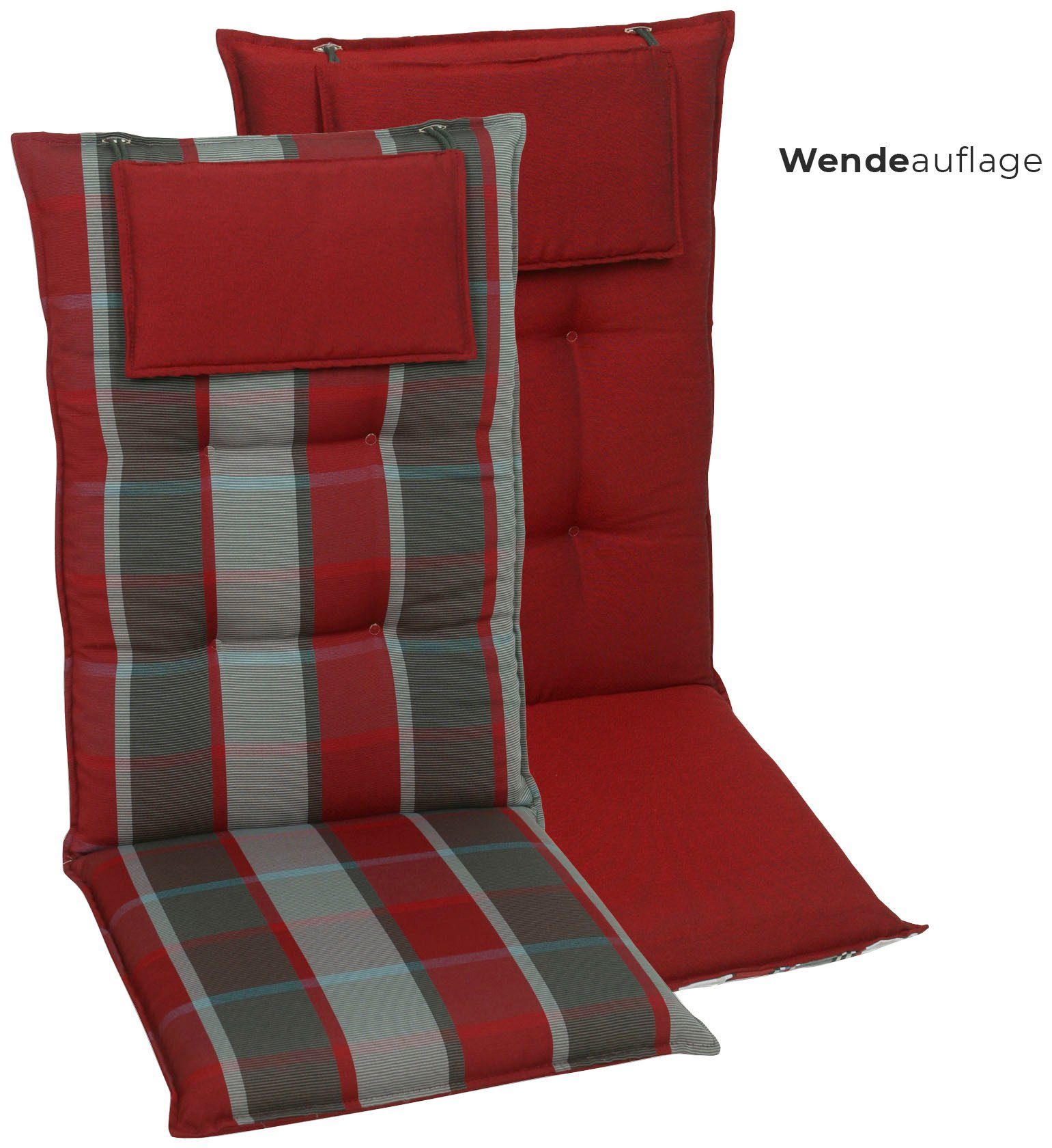 GO-DE Hochlehnerauflage, (Set, 2 St)