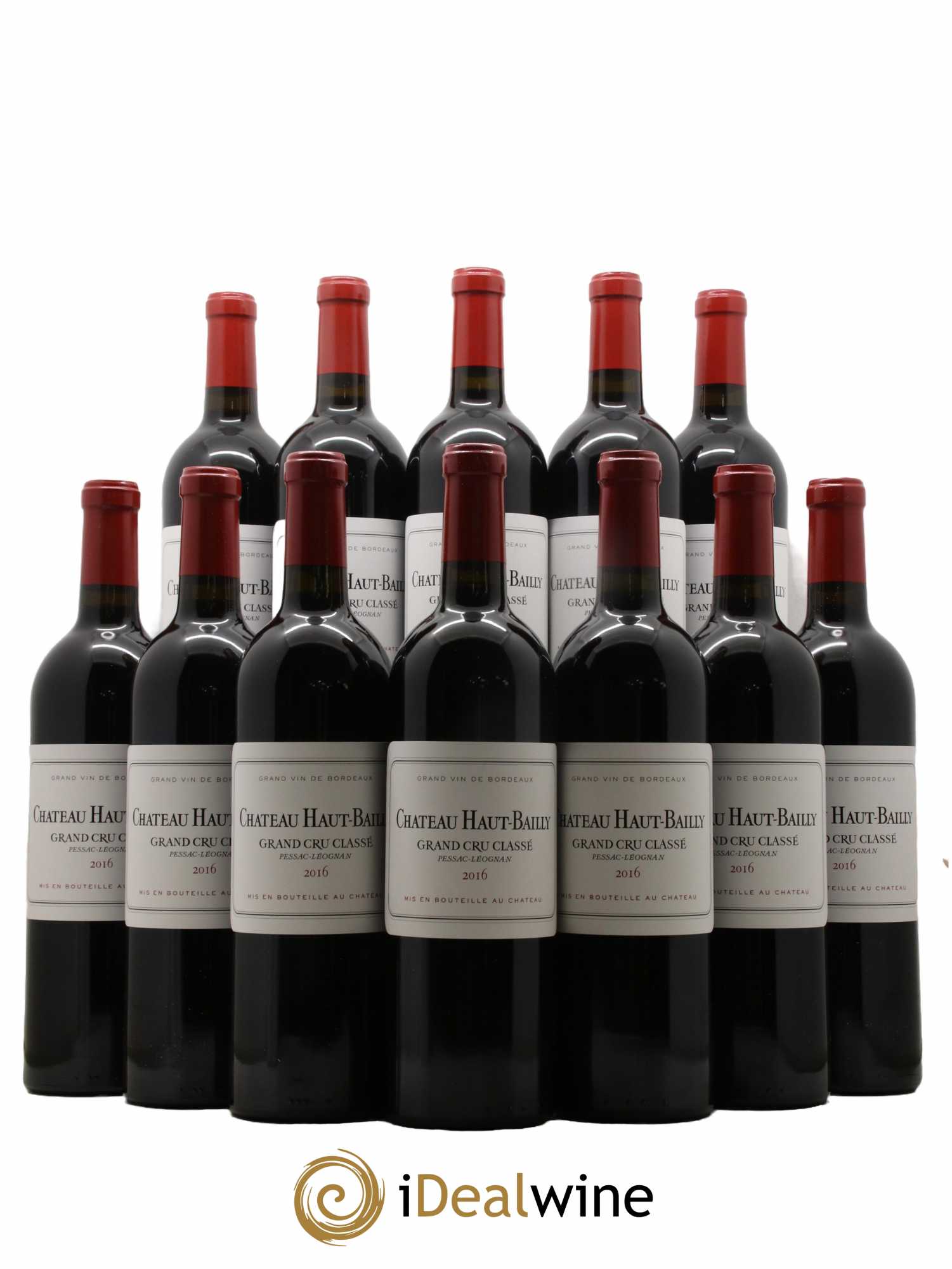 Château Haut-Bailly Cru Classé de Graves  2016 - Lot de 12 Bouteilles
